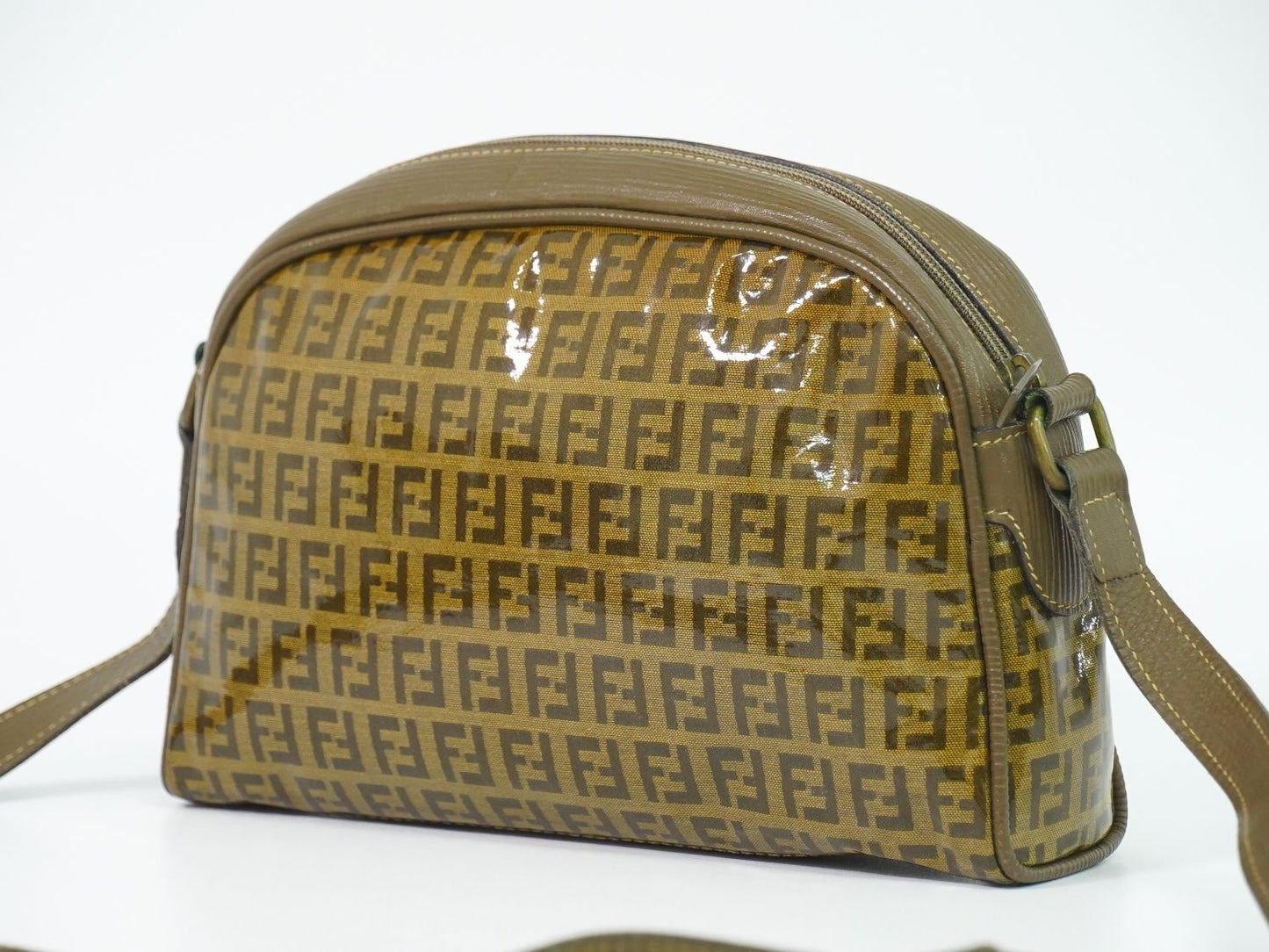 Fendi Shoulder Bag Pochette Brown Zucchino — view 2