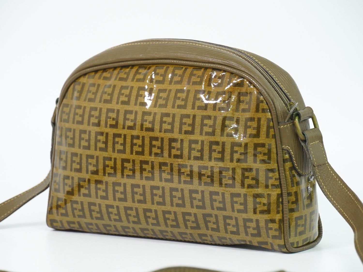 Fendi Shoulder Bag Pochette Brown Zucchino — view 2