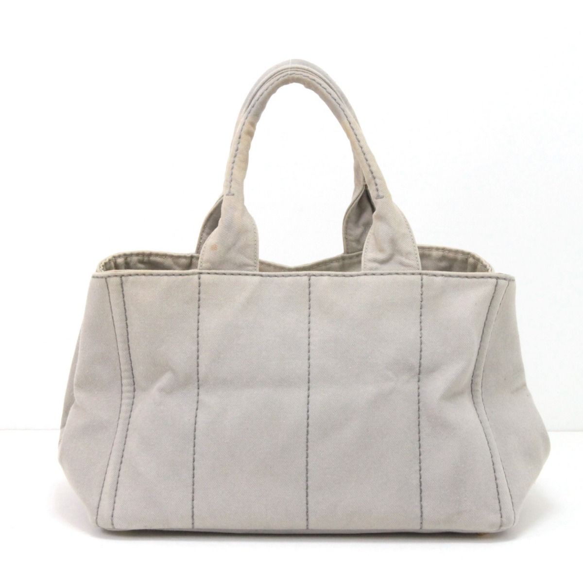 Prada Tote Bag Canapa Light Gray — view 3