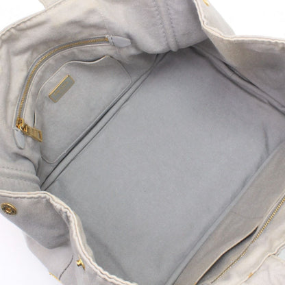 Prada Tote Bag Canapa Light Gray — view 8