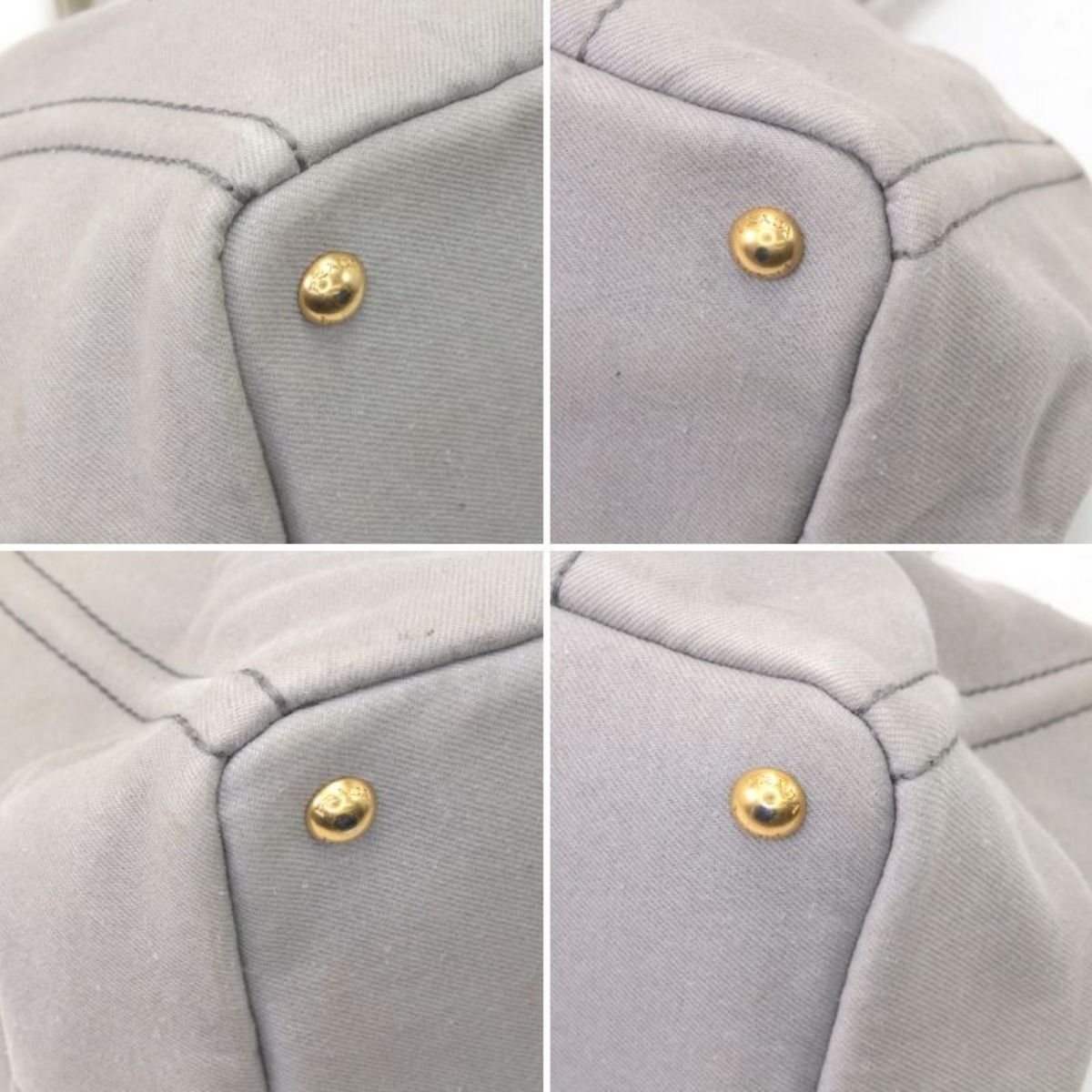 Prada Tote Bag Canapa Light Gray — view 6