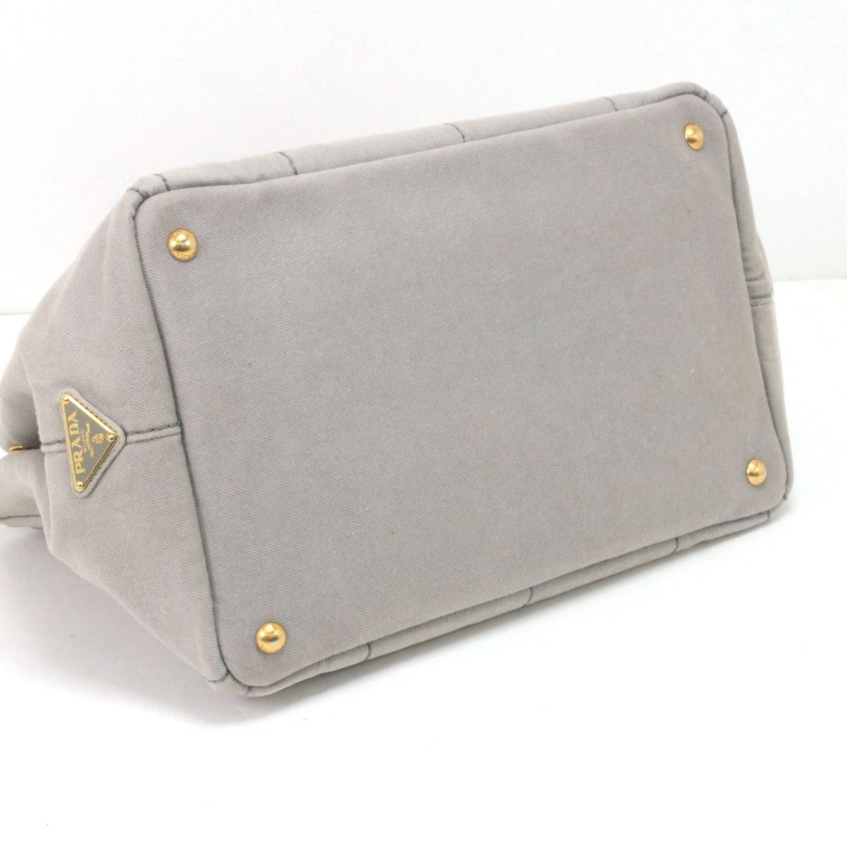 Prada Tote Bag Canapa Light Gray — view 5