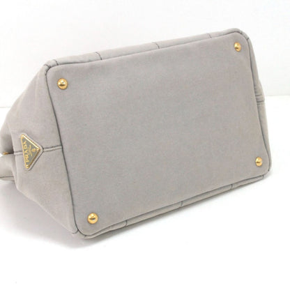 Prada Tote Bag Canapa Light Gray — view 5
