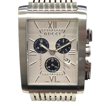 Gucci Metro Watch SS Quartz Silver Dial