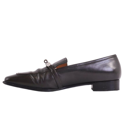 Hermes Loafers Moccasins Kelly Leather Shoes — view 7