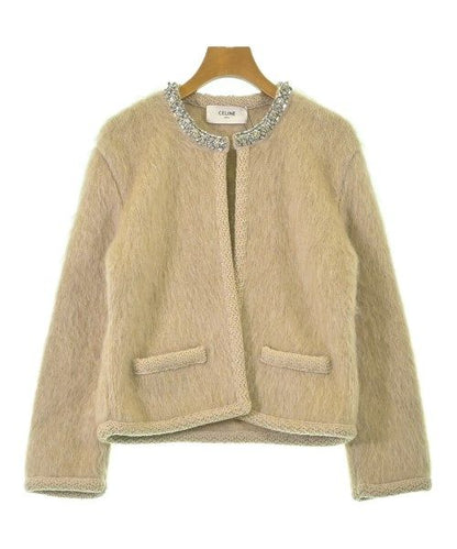 Celine Collarless Jacket Beige