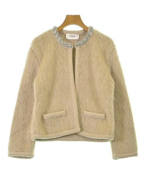 Celine Collarless Jacket Beige