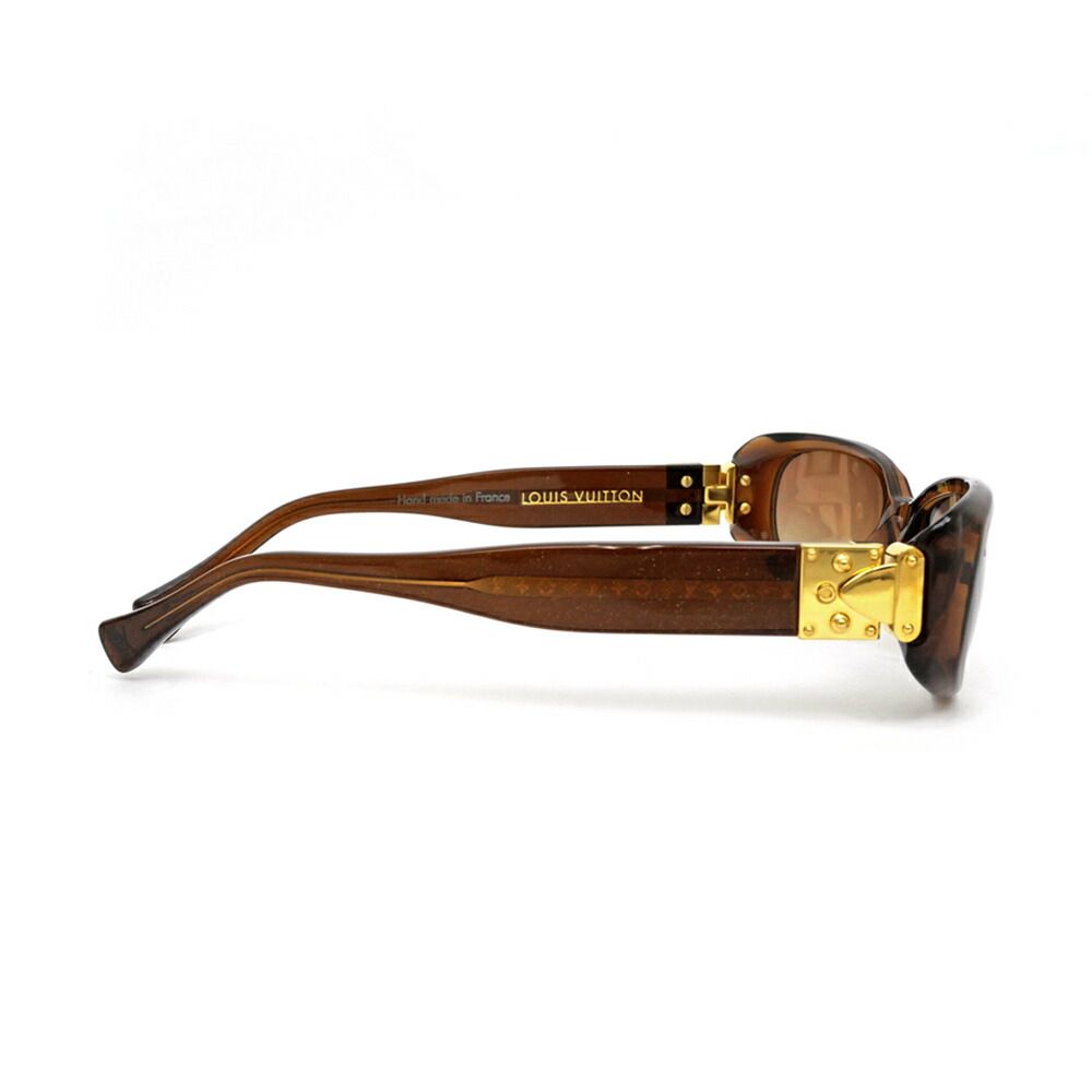 Louis Vuitton Sunglasses Spson GM Brown Gold Lame Eyewear — view 6