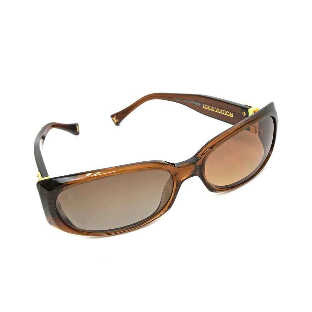 Louis Vuitton Sunglasses Spson GM Brown Gold Lame Eyewear — view 3