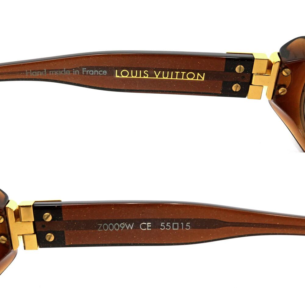 Louis Vuitton Sunglasses Spson GM Brown Gold Lame Eyewear — view 7