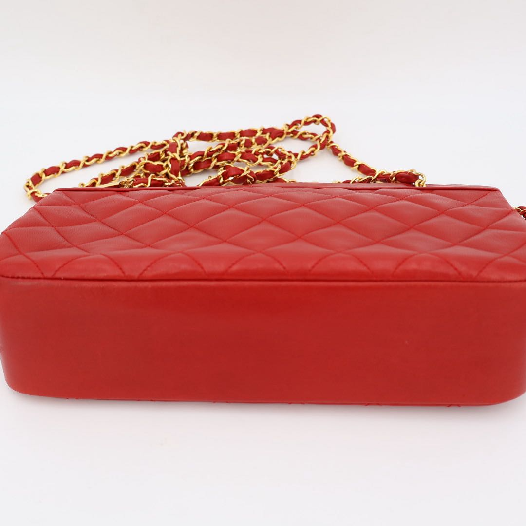 Chanel Lambskin Quilted Chain Tote Bag — view 8