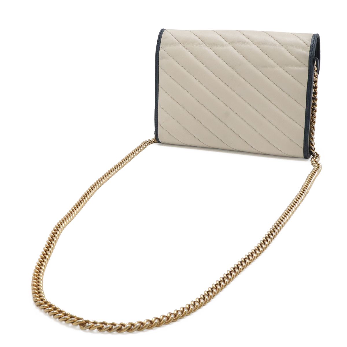 Gucci GG Marmont Chain Wallet Shoulder Bag Pochette 2-Way Clutch Quilted — view 2