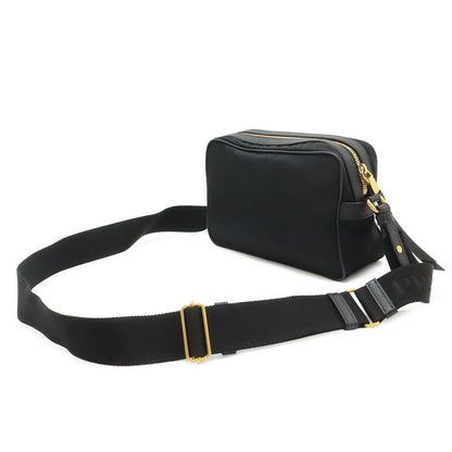 Prada Shoulder Bag Pochette Crossbody 2-Way Pouch Clutch Nylon Leather Nero — view 2