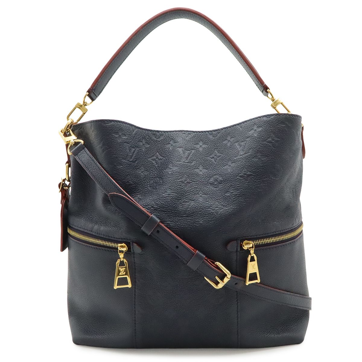 Louis Vuitton Monogram Empreinte Merri Shoulder Bag Marine Rouge