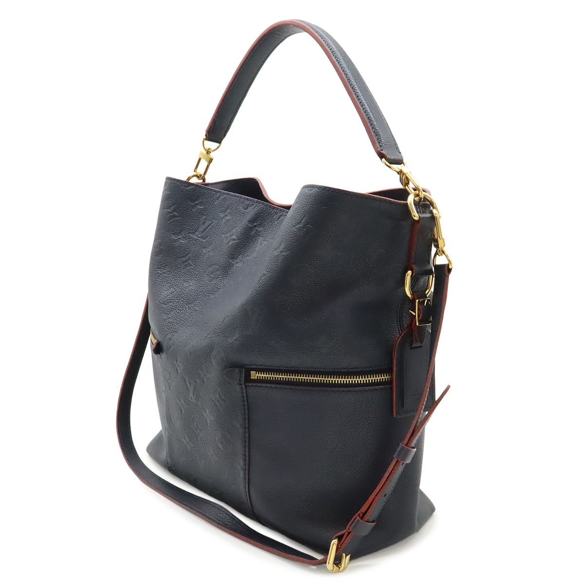 Louis Vuitton Monogram Empreinte Merri Shoulder Bag Marine Rouge — view 2