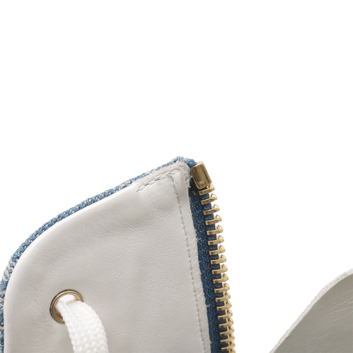 Louis Vuitton Monogram Denim Stella Line High Top Sneakers Blue White — view 8