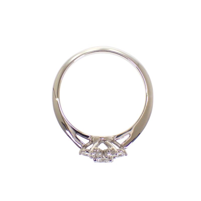Tiffany & Co Buttercup Ring 49 Platinum Diamond Flower — view 8