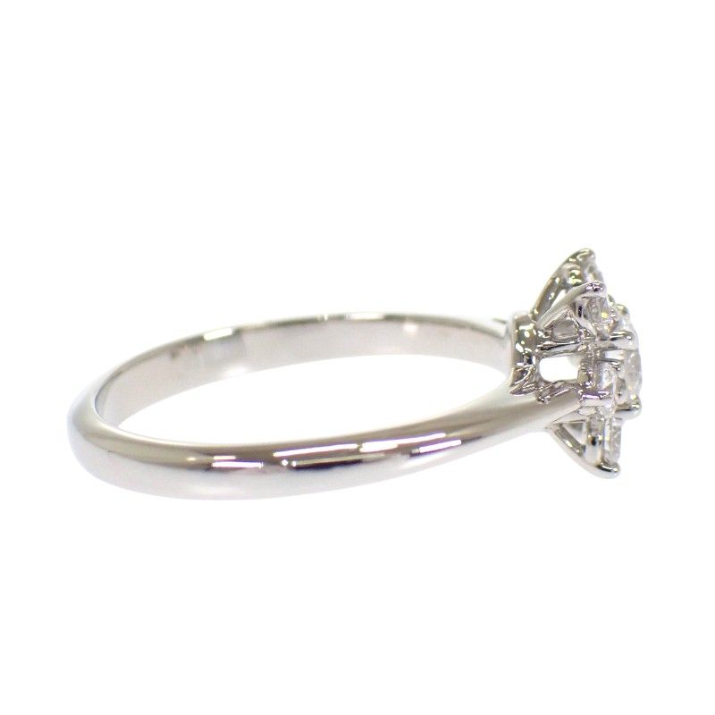 Tiffany & Co Buttercup Ring 49 Platinum Diamond Flower — view 6