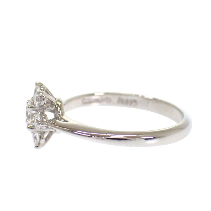 Tiffany & Co Buttercup Ring 49 Platinum Diamond Flower — view 5