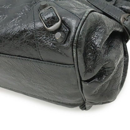 Balenciaga le City East West Tote Shoulder Bag Crossbody Leather Black — view 3