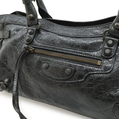 Balenciaga le City East West Tote Shoulder Bag Crossbody Leather Black — view 8
