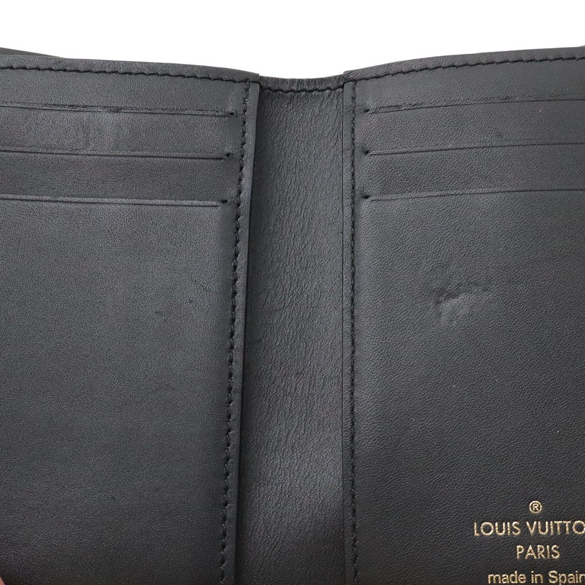 Louis Vuitton Monogram Reverse Portefeuille de Fine Compact Trifold Wallet — view 7