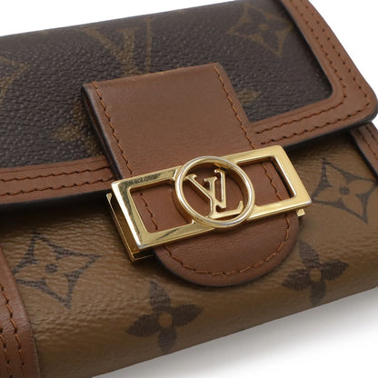 Louis Vuitton Monogram Reverse Portefeuille de Fine Compact Trifold Wallet — view 4