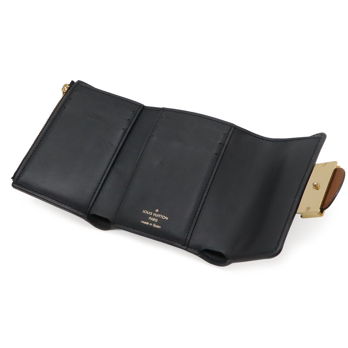 Louis Vuitton Monogram Reverse Portefeuille de Fine Compact Trifold Wallet — view 6