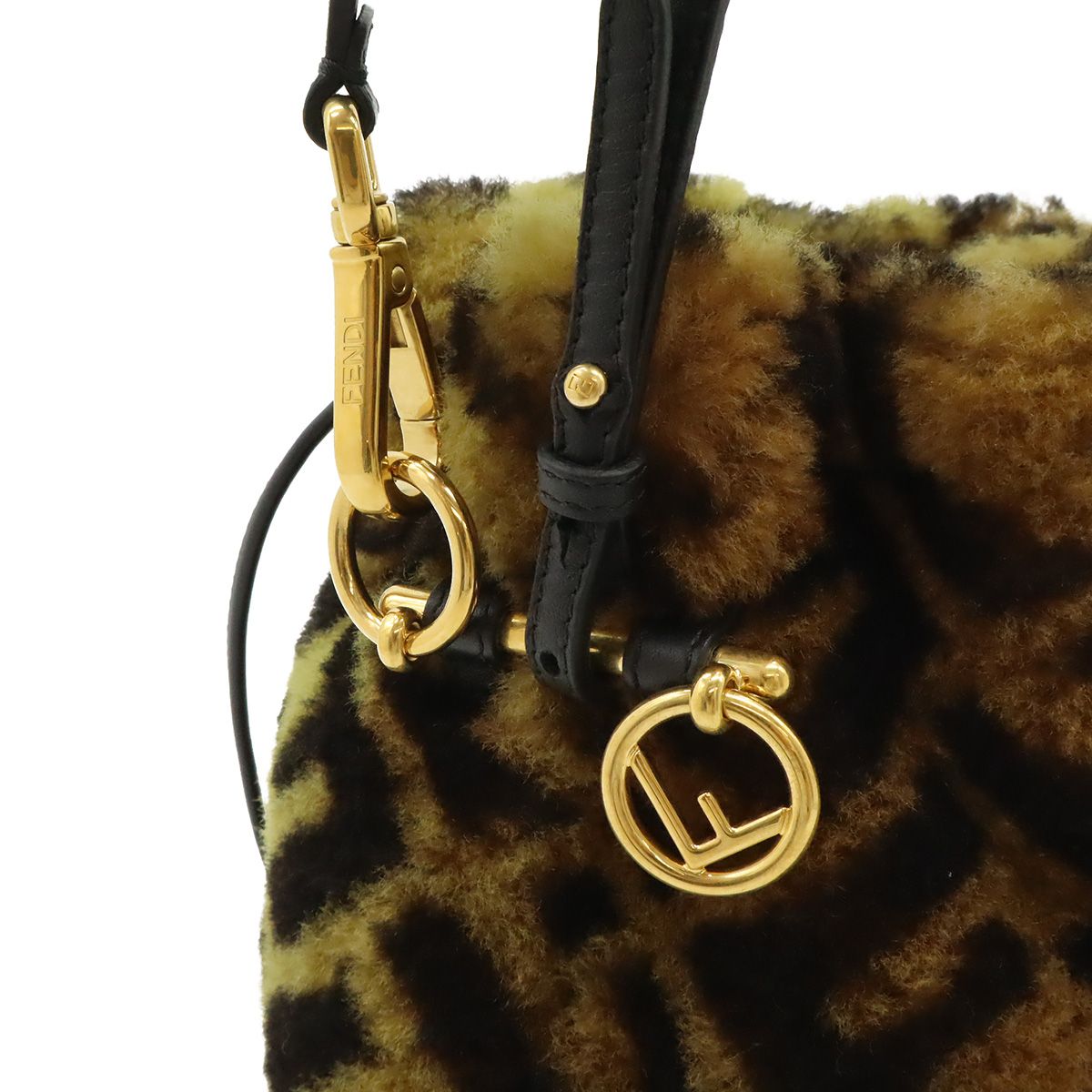 Fendi Mon Trésor Zucca Mini Bucket Bag Brown — view 4