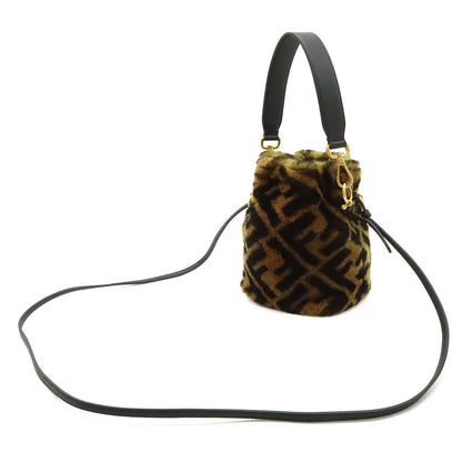 Fendi Mon Trésor Zucca Mini Bucket Bag Brown — view 2