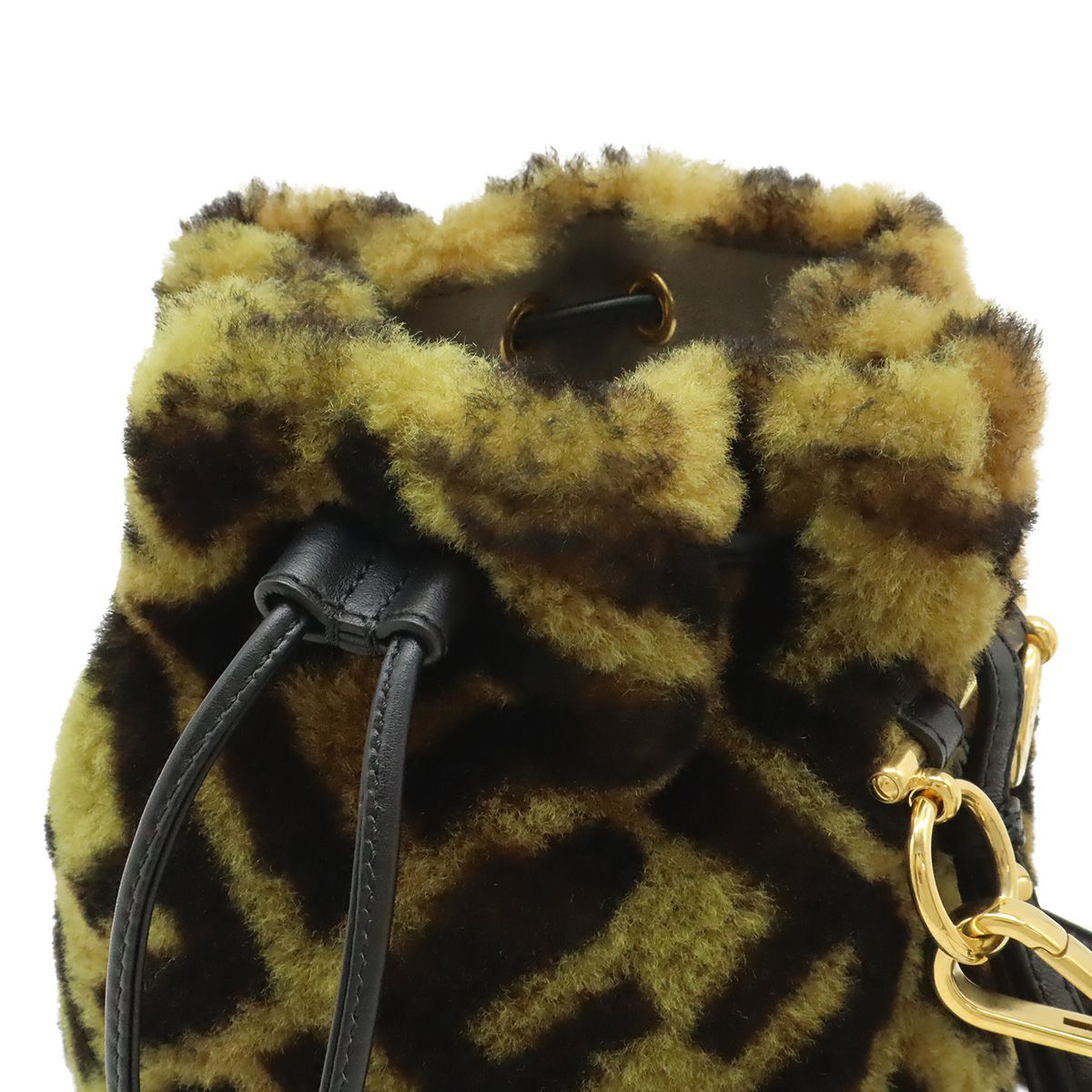 Fendi Mon Trésor Zucca Mini Bucket Bag Brown — view 7