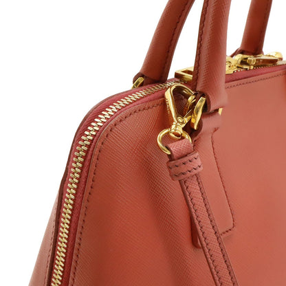 Prada Promenade Mini Bag 2-Way Crossbody Saffiano Leather Pink Gold — view 4