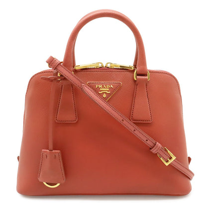 Prada Promenade Mini Bag 2-Way Crossbody Saffiano Leather Pink Gold