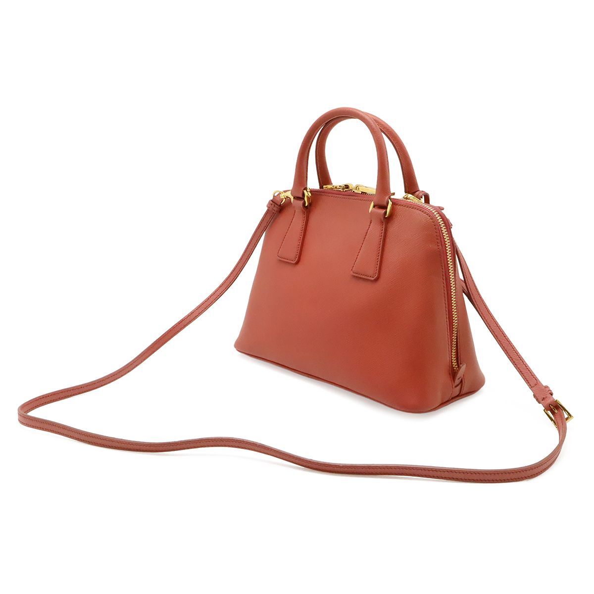 Prada Promenade Mini Bag 2-Way Crossbody Saffiano Leather Pink Gold — view 2