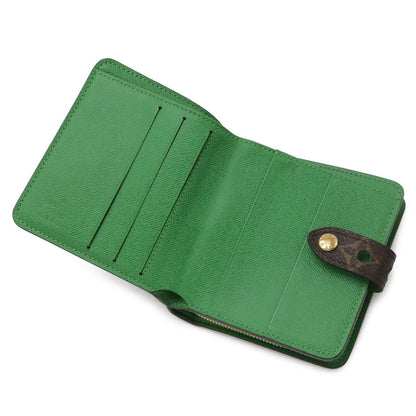 Louis Vuitton Monogram Perforated Compact Zip Bifold Wallet Vert Green — view 6