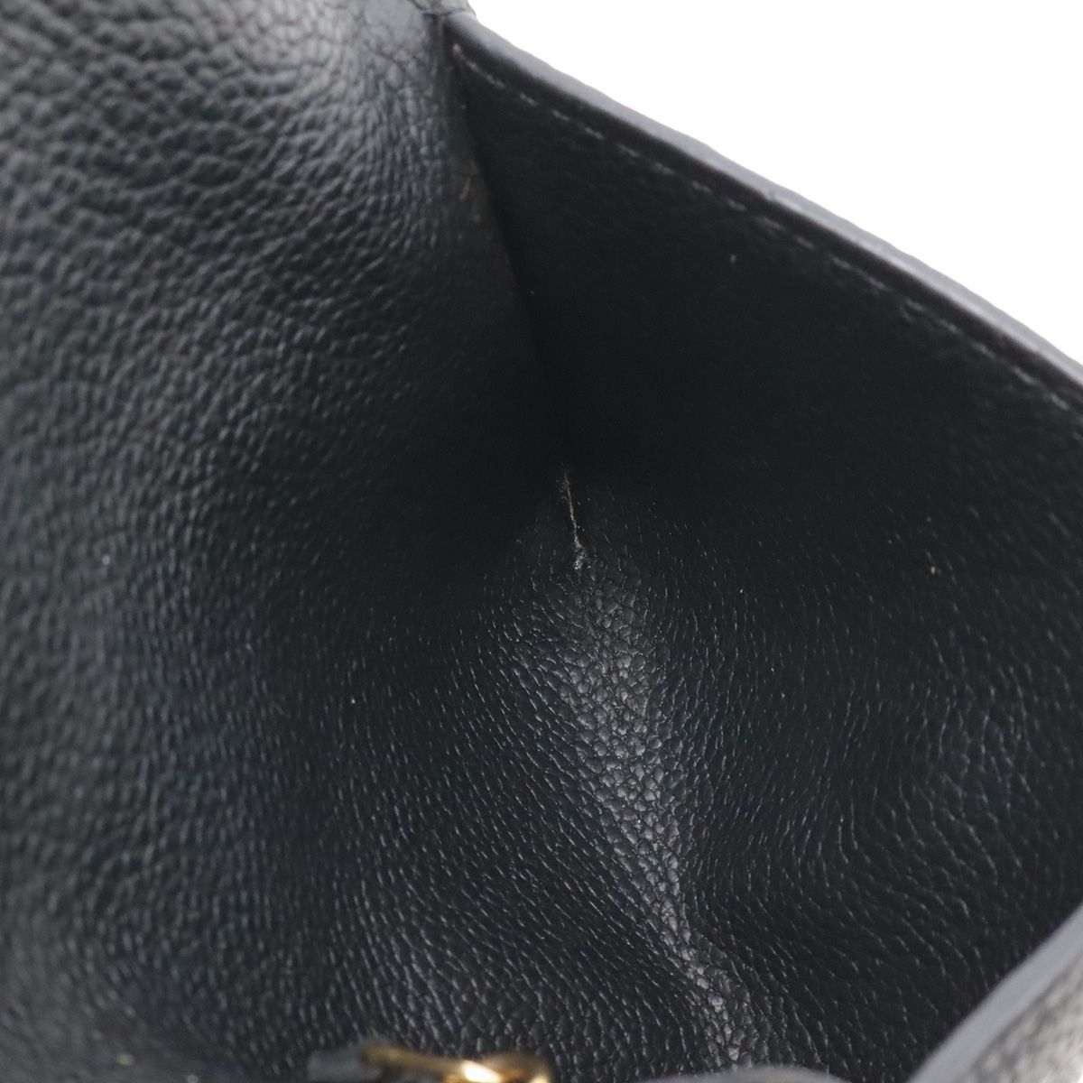 Louis Vuitton Monogram Empreinte Pochette Cles Coin Purse Noir Black — view 6
