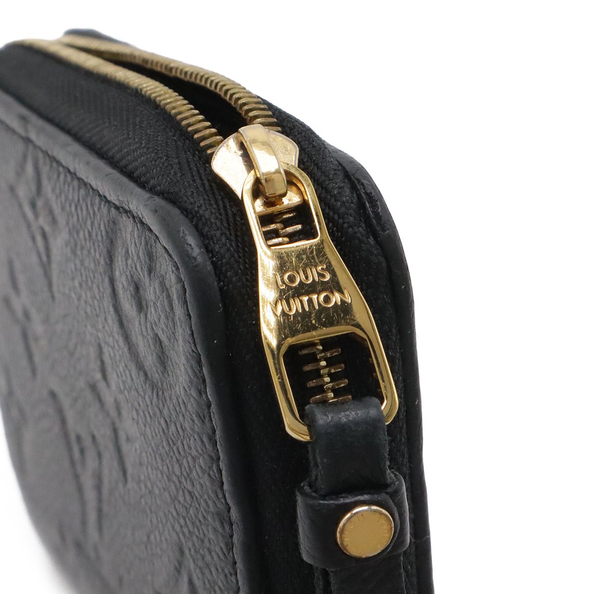 Louis Vuitton Monogram Empreinte Zippy Coin Purse Small Noir Black — view 4