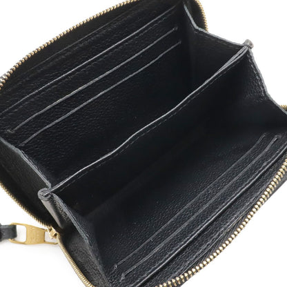 Louis Vuitton Monogram Empreinte Zippy Coin Purse Small Noir Black — view 5