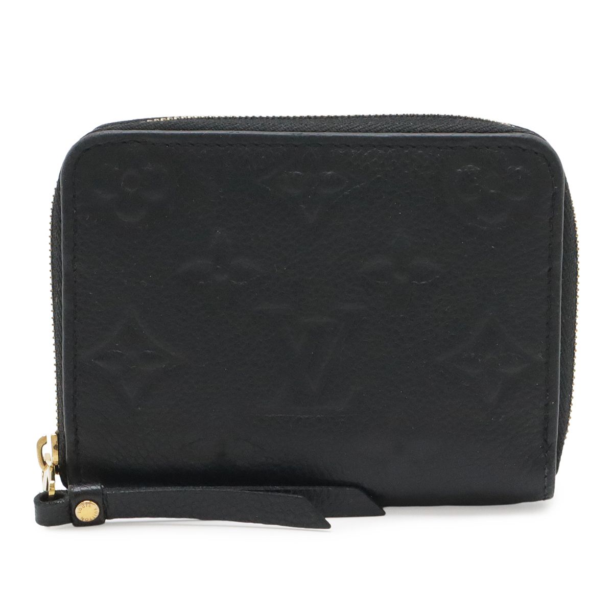 Louis Vuitton Monogram Empreinte Zippy Coin Purse Small Noir Black