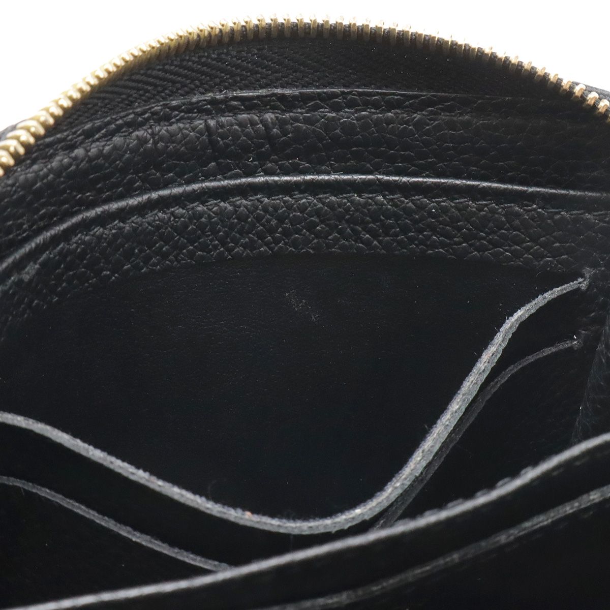 Louis Vuitton Monogram Empreinte Zippy Coin Purse Small Noir Black — view 8