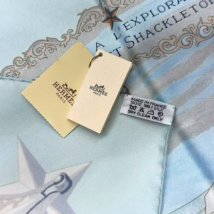 Hermes Carre 90 Scarf Silk Hommage A L'explorateur Sir Ernest Shackleton Homage — view 4