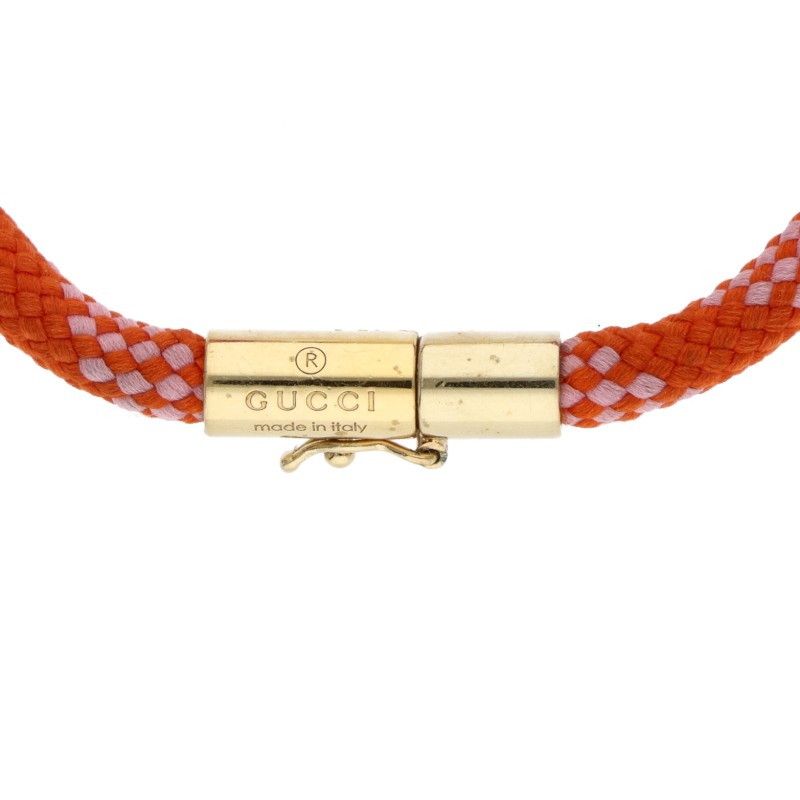 Gucci Marina Chain Fabric Bracelet — view 4