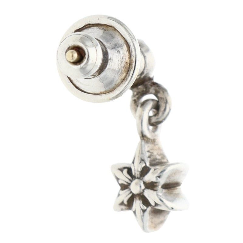 Chrome Hearts Tny Str Drp 1 Tie Nice Tardrop Silver Earrings — view 2