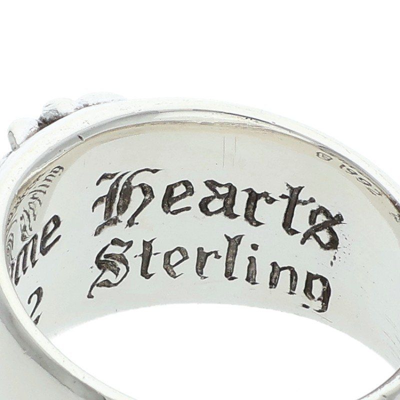 Chrome Hearts Flrl Floral Cross Diamond Silver Ring — view 4