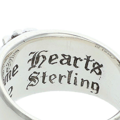 Chrome Hearts Flrl Floral Cross Diamond Silver Ring — view 4