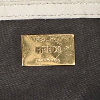 Fendi Logo Embossed Baguette Shoulder Bag — view 3