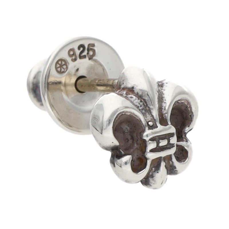 Chrome Hearts CO BS Flr BS Flare Stud Silver Earrings — view 5