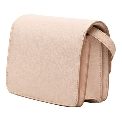Celine Classic Box Small Crossbody Shoulder Bag Pink Beige Leather — view 2