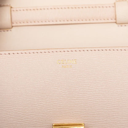 Celine Classic Box Small Crossbody Shoulder Bag Pink Beige Leather — view 5