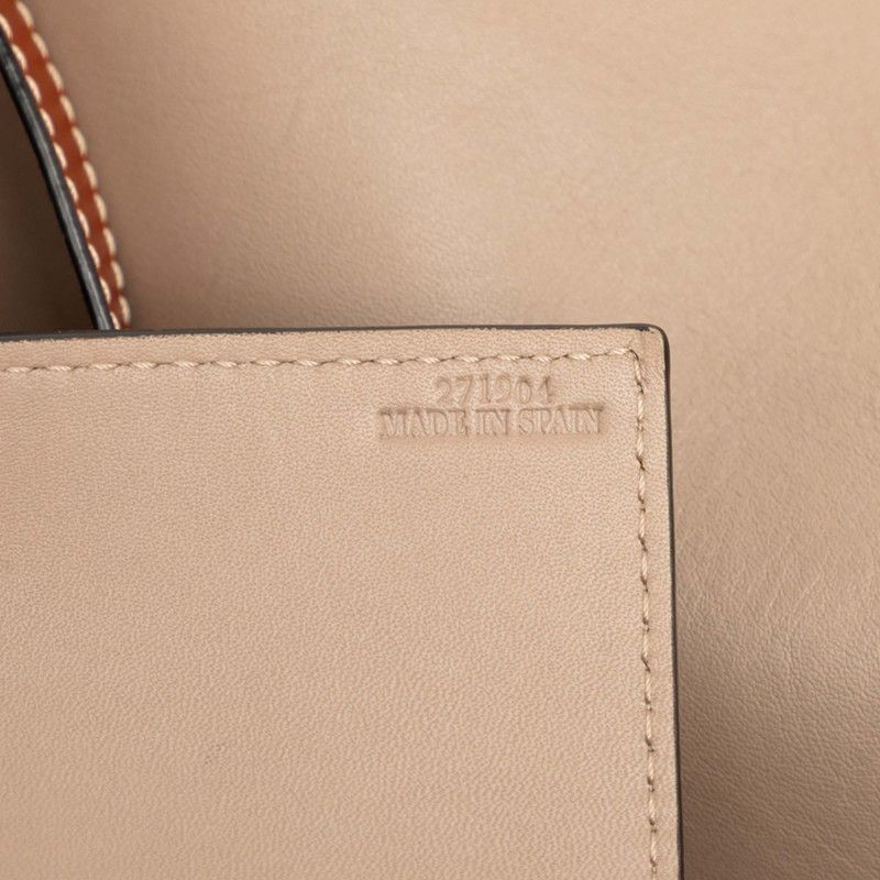 Loewe Anagram Lazo Tote Bag Beige Brown Leather — view 6